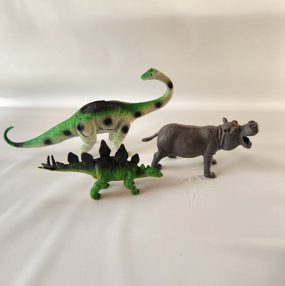 Lot Of 3 Vintage Dinosaurs/Figures Greenbrier International Dinosaur Figures - Picture 1 of 9